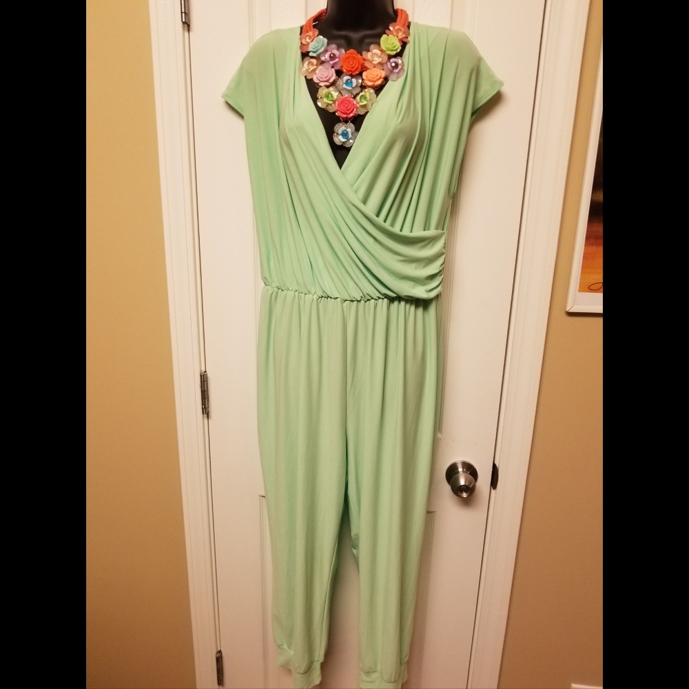 Mint green jumpsuit